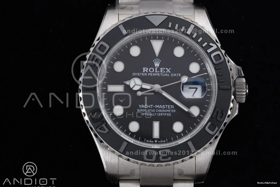 SH Titanium Edition Titanium 1:1 1206 On Yacht-Master EyeCatching 226627 Dial Clean Bracelet Best Black 0805